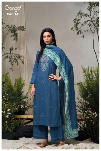 Ganga fariyra 4701 dress material wholesale manufacturer